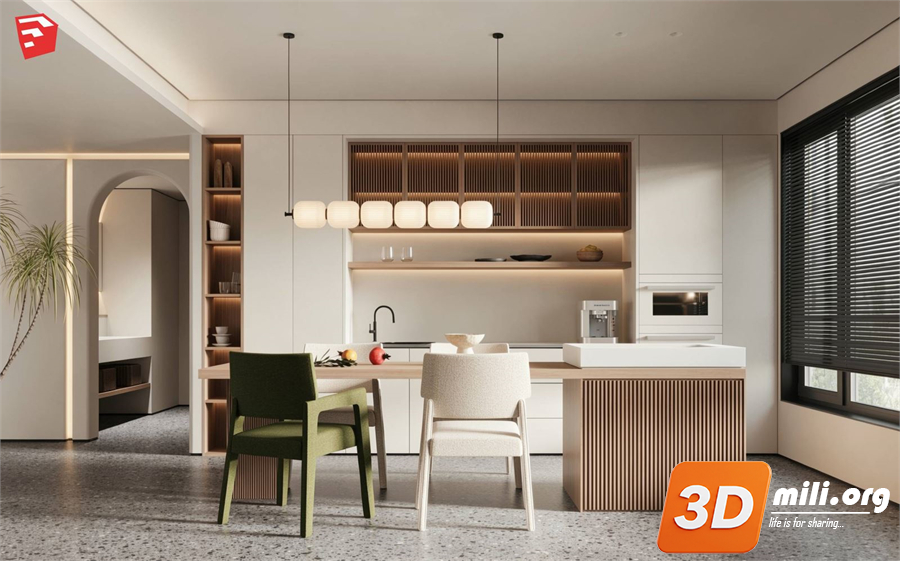 Dining Table Set Skp Files